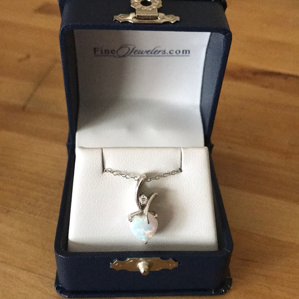 Opal Heart necklace
